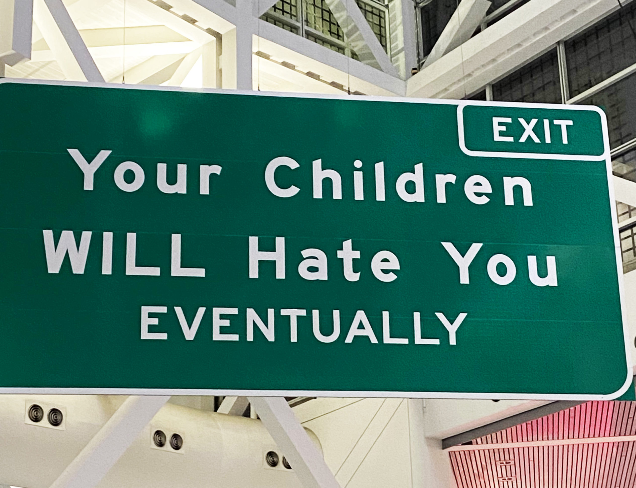 THE SIGN (part of the Real News series) Site specific installation by: Swen Leer